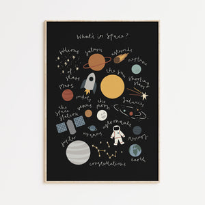 What's in Space Print