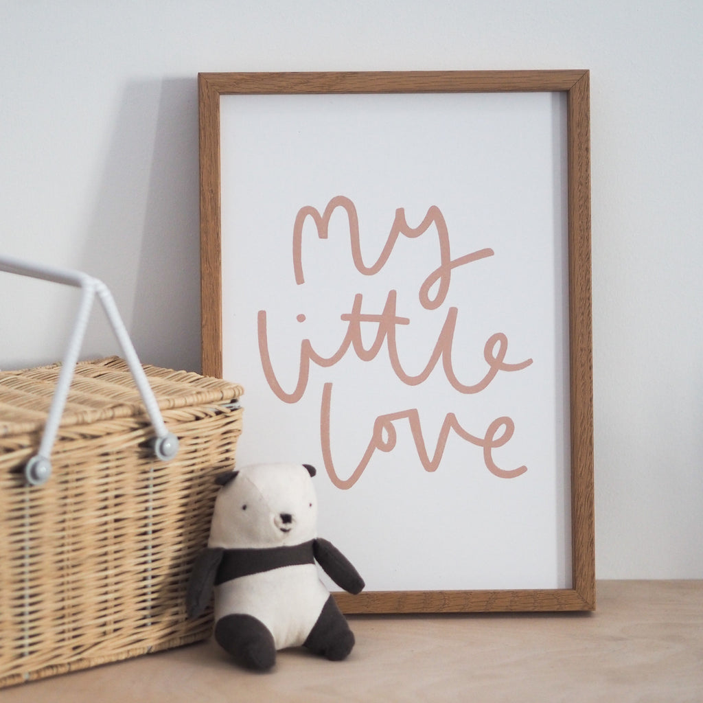 My Little Love A4 Print (Neutral)