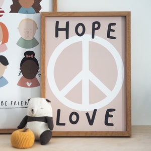 Hope Peace & Love Print