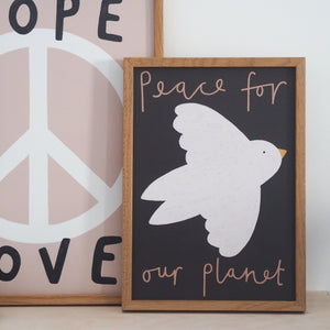 Peace For Our Planet A4 Print