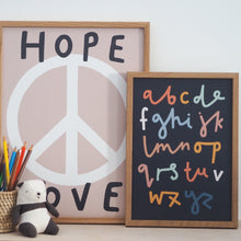 Load image into Gallery viewer, Hope Peace &amp; Love Print