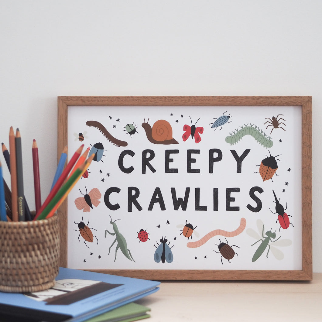 Creepy Crawlies A4 Print