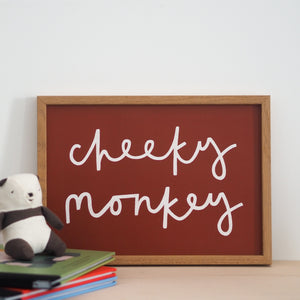 Cheeky Monkey A4 Print