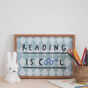 Reading is Cool A4 Print