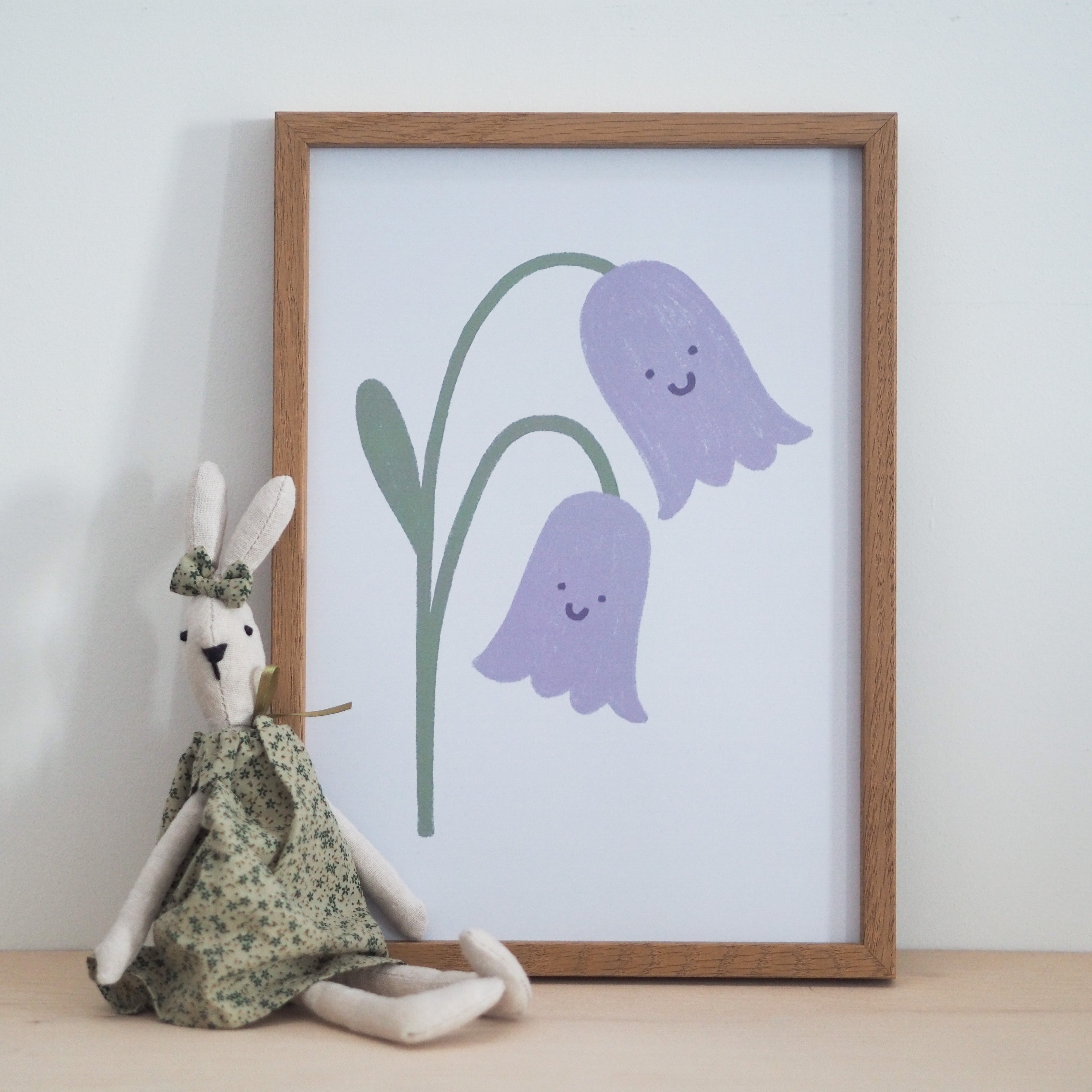Happy Bluebells Print