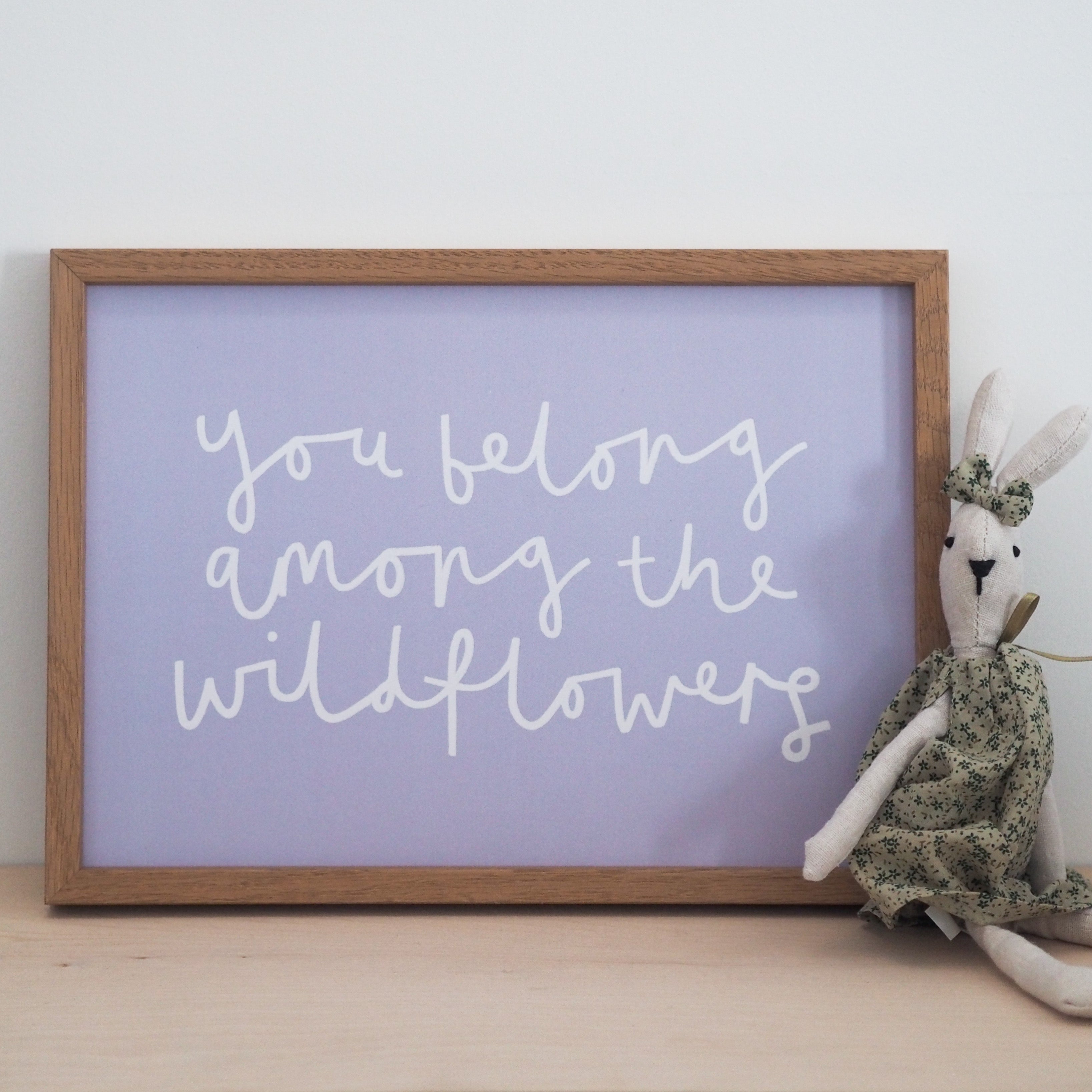 Wildflowers Lilac A4 Print