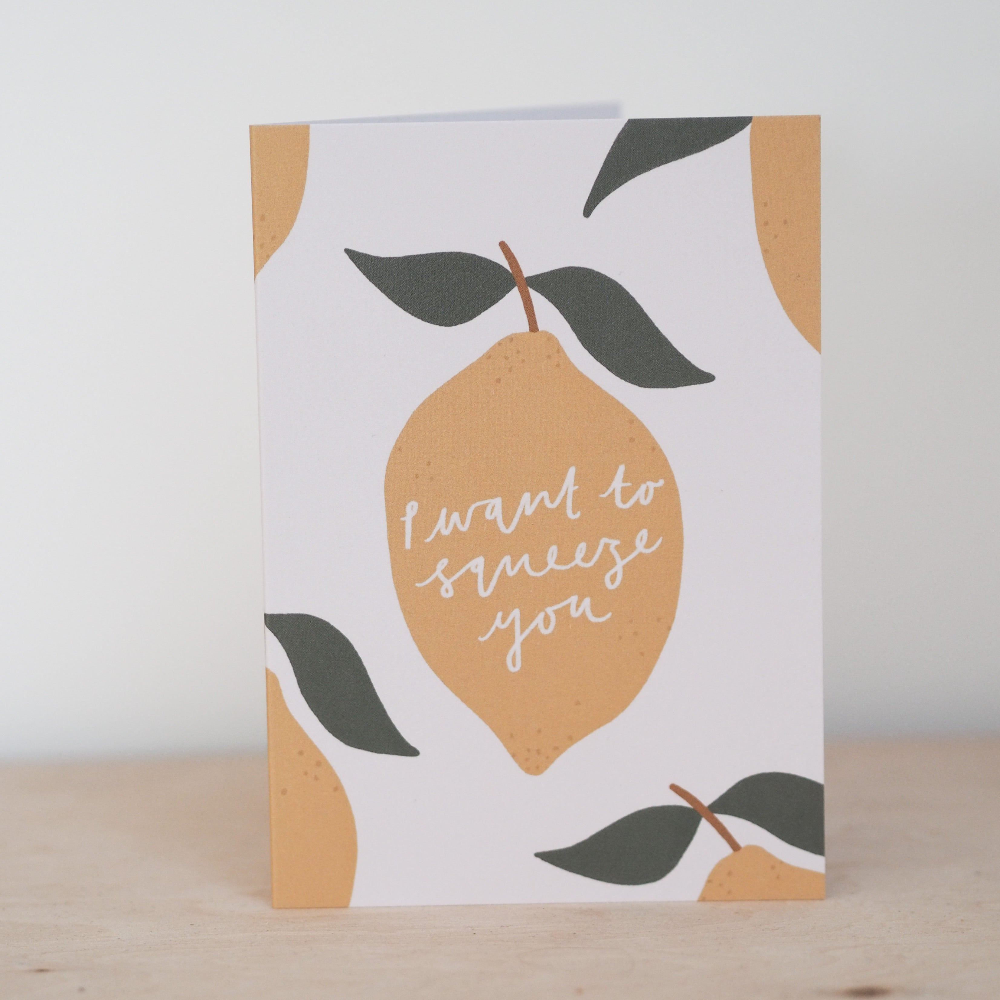 Squeeze You Greetings Card