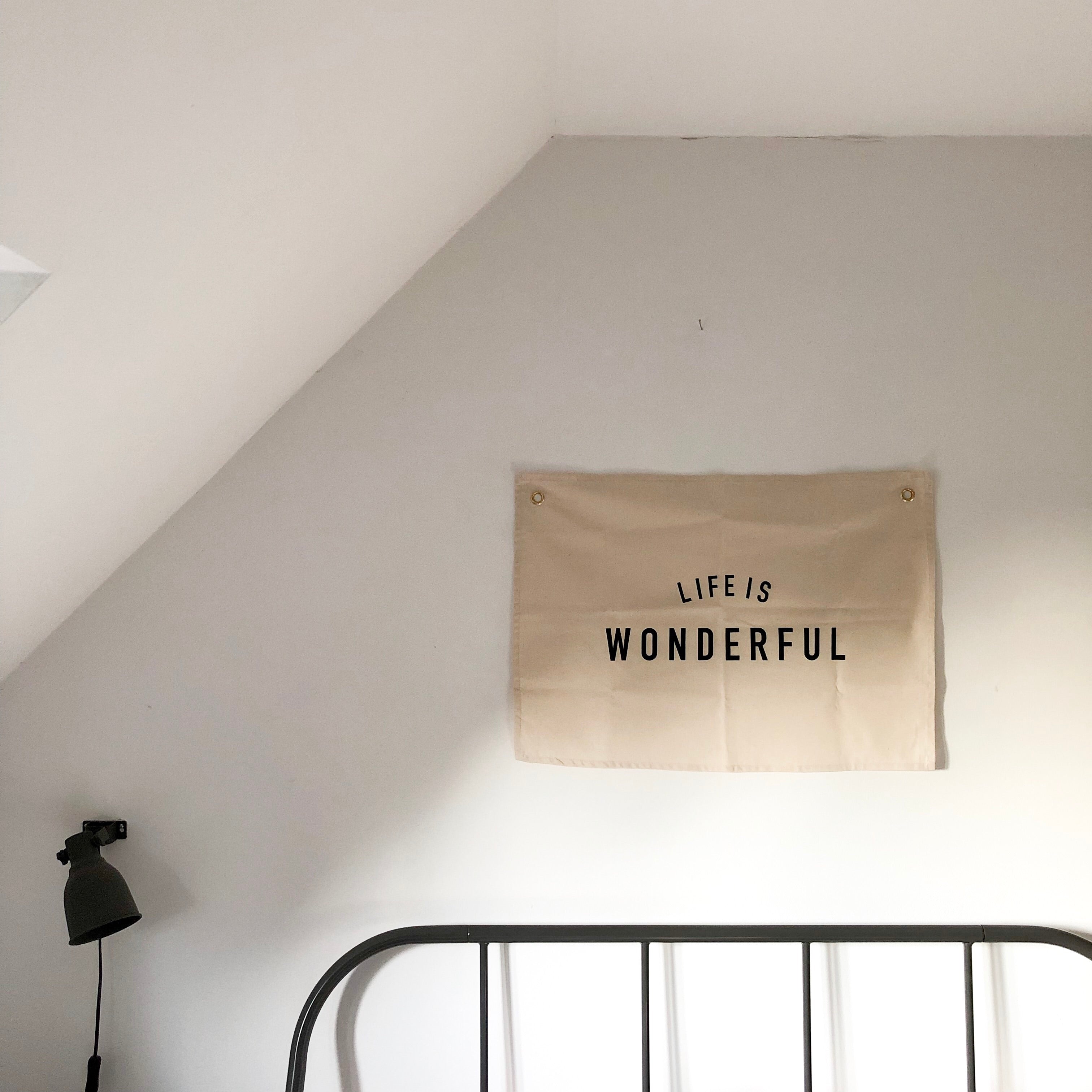 Life is Wonderful Wall Flag