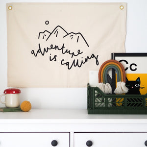 Adventure is Calling Wall Flag