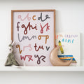 Alphabet Print - Pink Tones