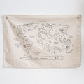 World Map Wall Flag