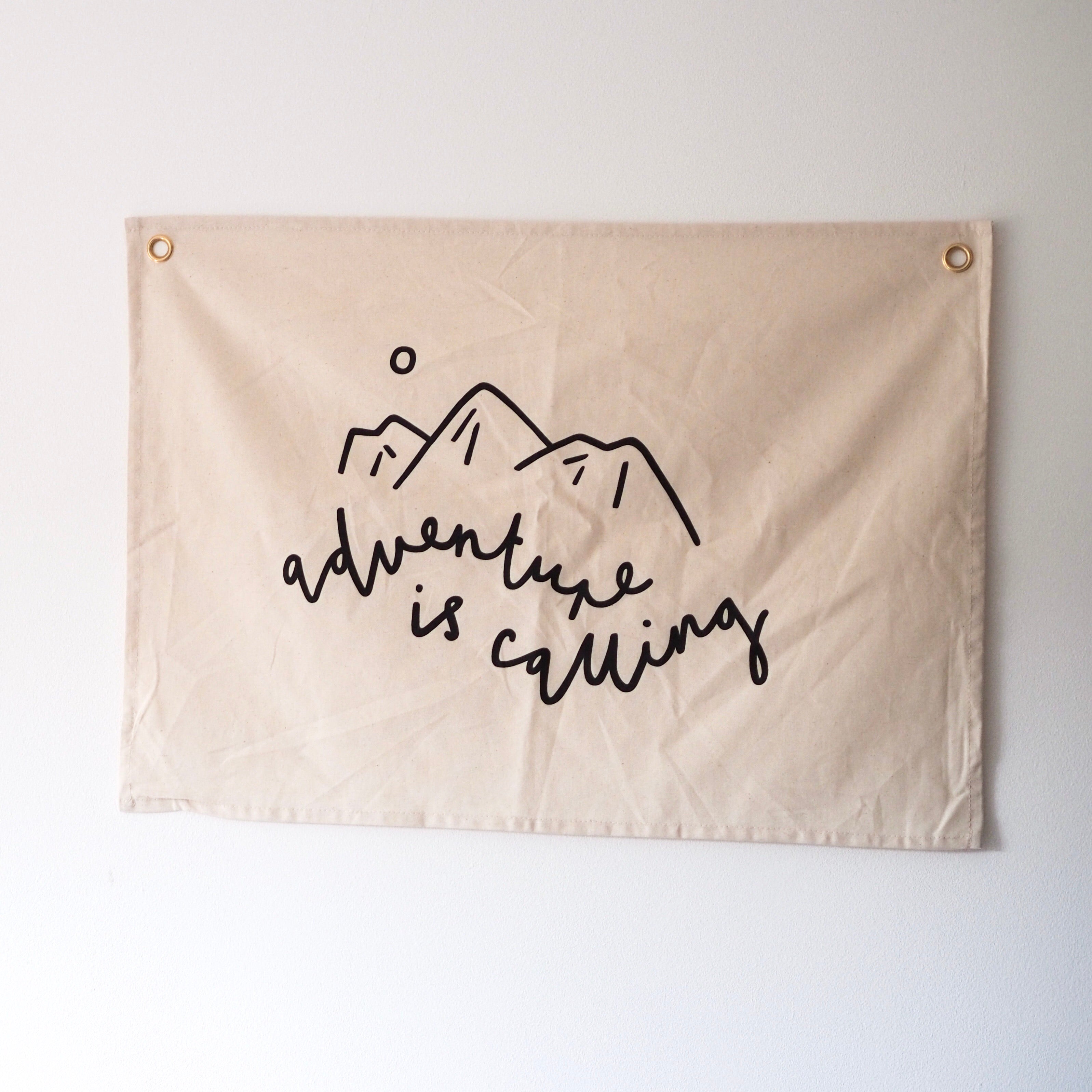 Adventure is Calling Wall Flag