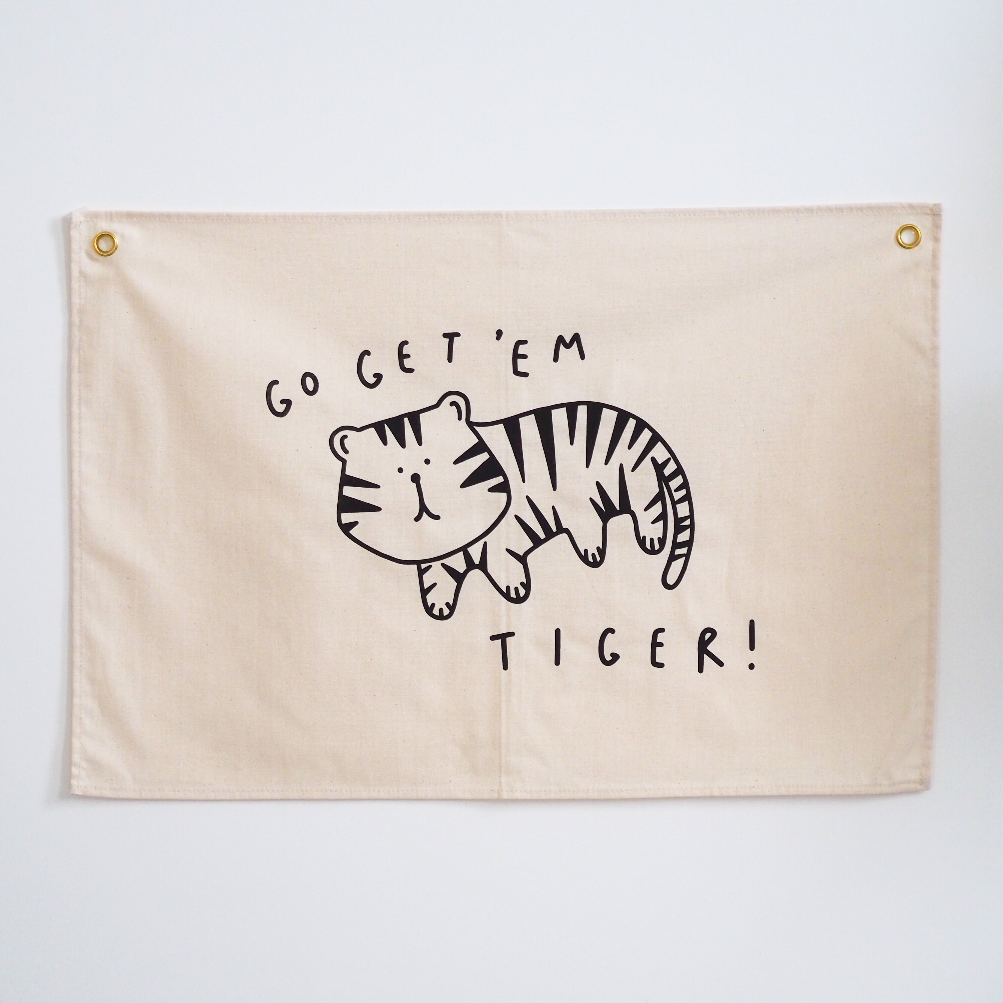 Go Get ‘Em Tiger Wall Flag