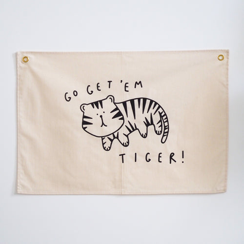 Go Get ‘Em Tiger Wall Flag